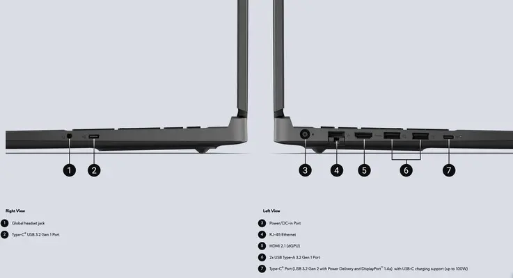 Alienware 15 DA15265 with RTX 4050 GPU and Ryzen processor