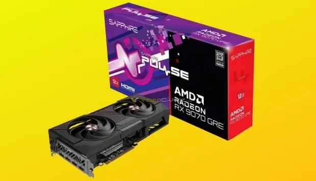 AMD Radeon RX 9070 GRE graphics card packaging