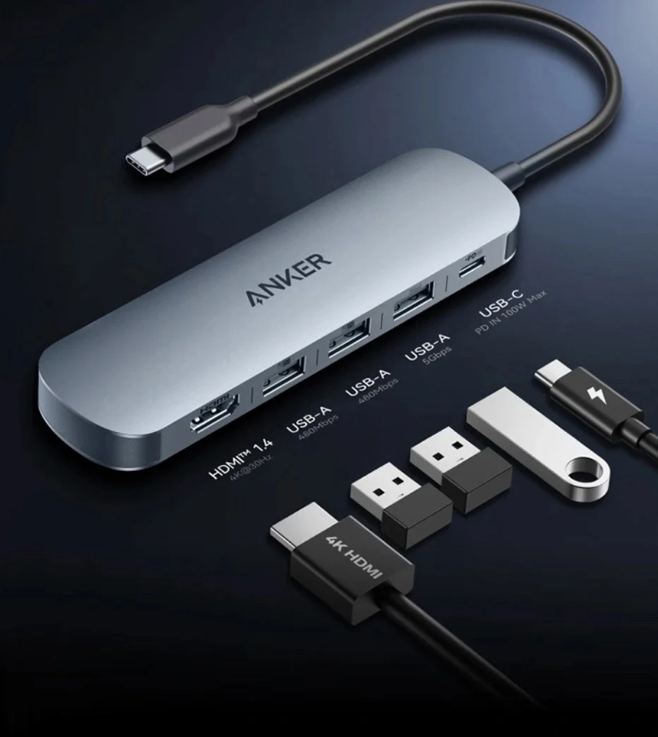 Anker 5-in-1 USB-C Expansion Dock aluminum body