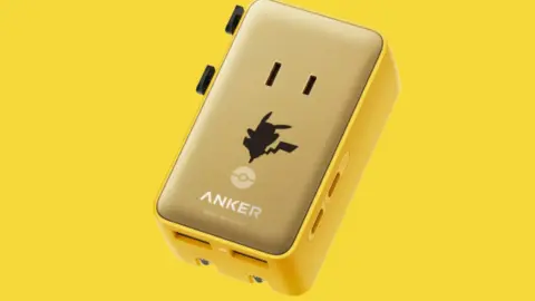 Anker Nano Travel Adapter Pokémon Edition with Pikachu design