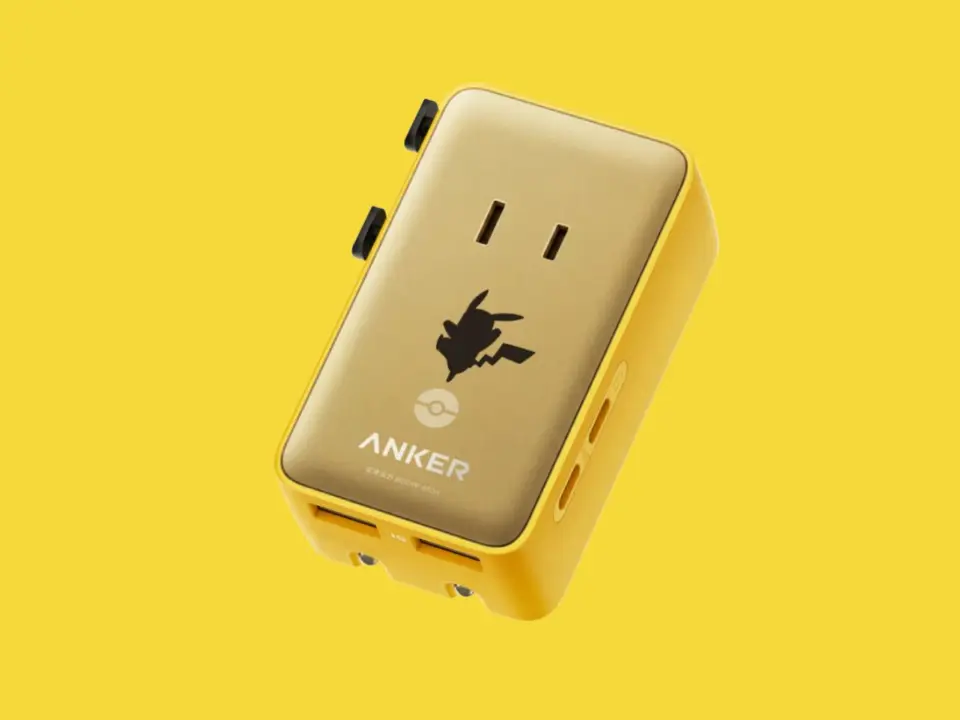Anker Nano Travel Adapter Pokémon Edition with Pikachu design
