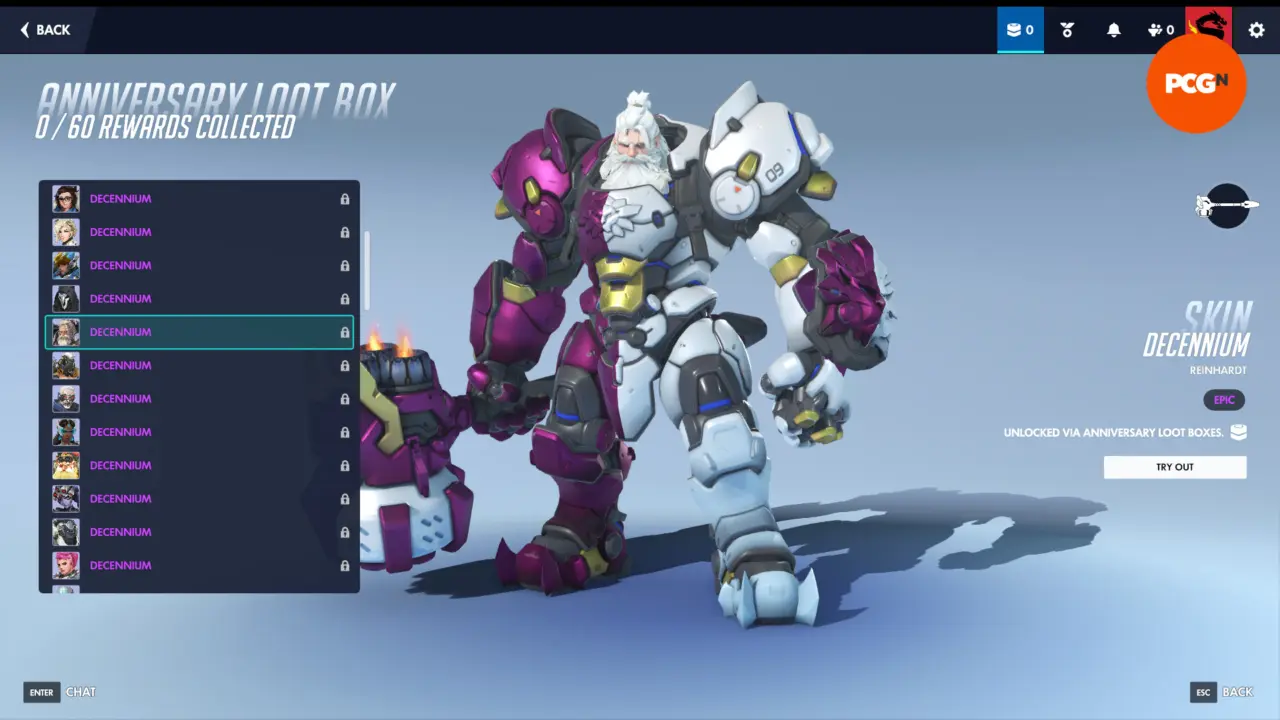 Blizzard Adjusts Overwatch 10th Anniversary Event Loot Box Rewards