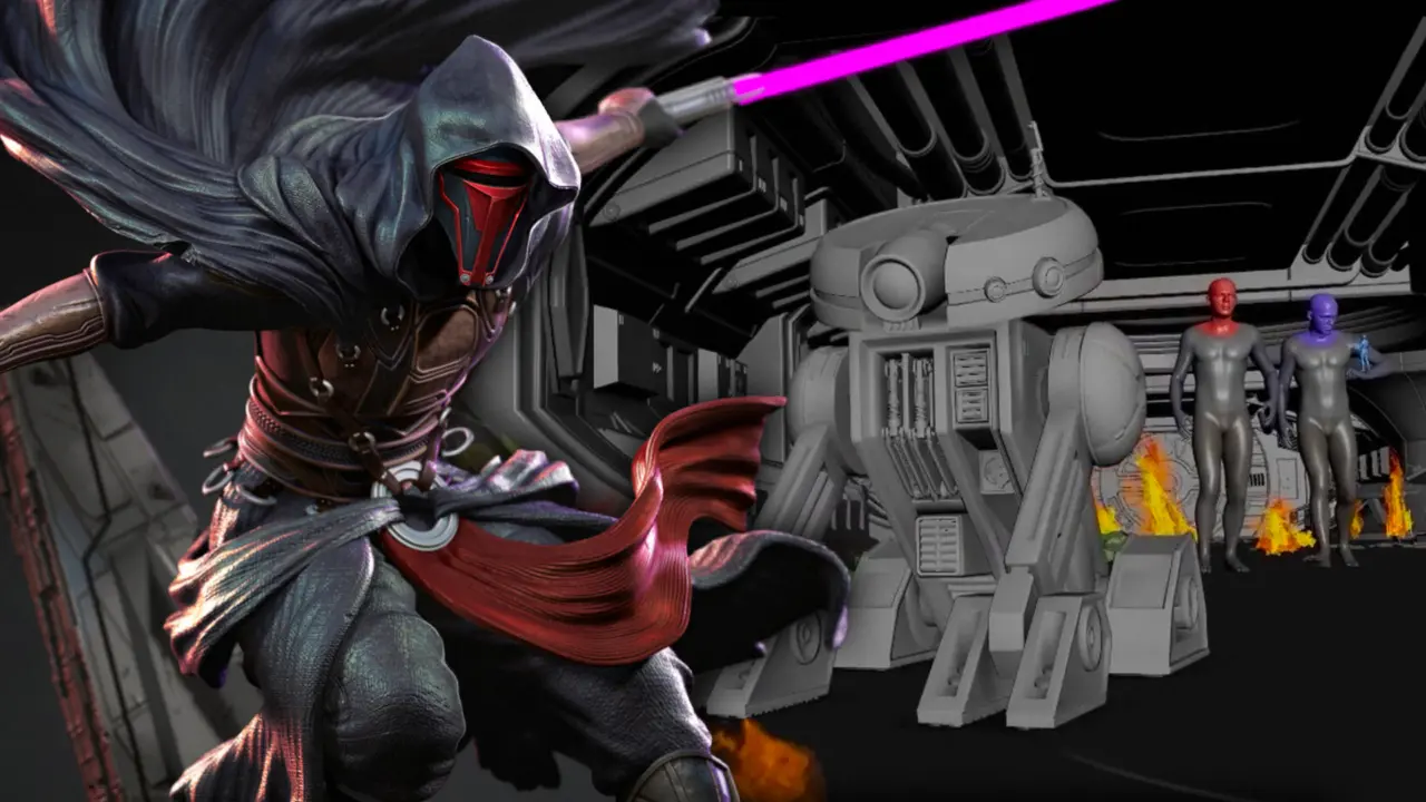 Cancelled Star Wars KOTOR Remake Cinematic Surfaces Online