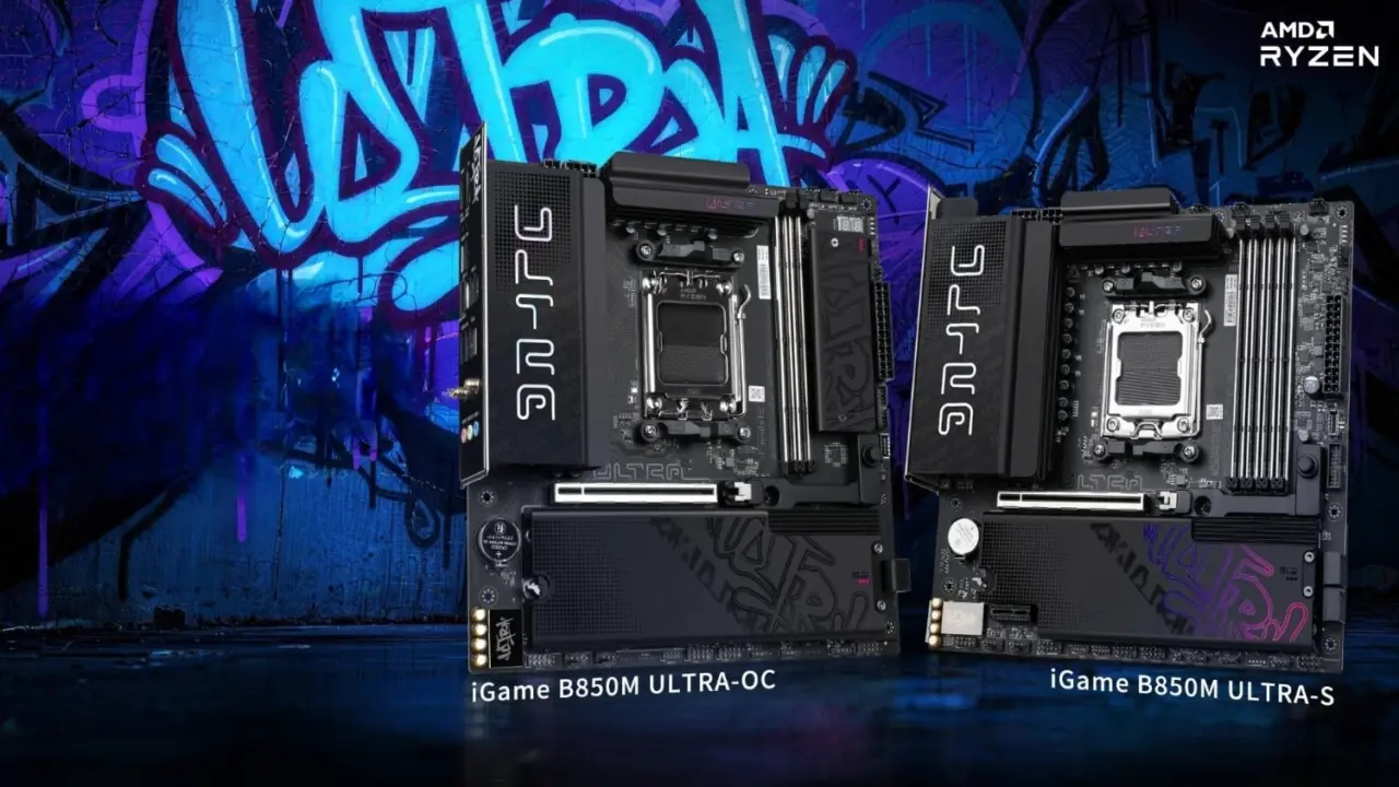 COLORFUL iGame B850M ULTRA-S motherboard with 14+2+1-phase DrMOS power design