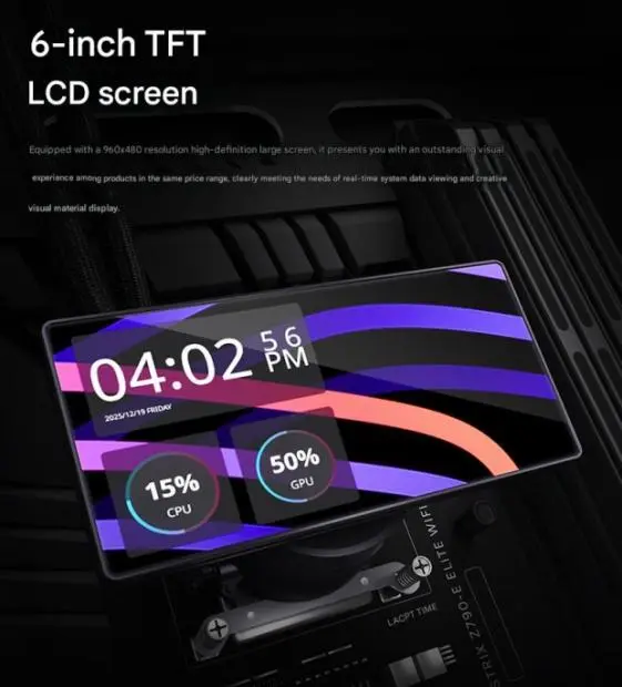 Cooler Master B360 TV ARGB AIO cooler with 6-inch LCD screen