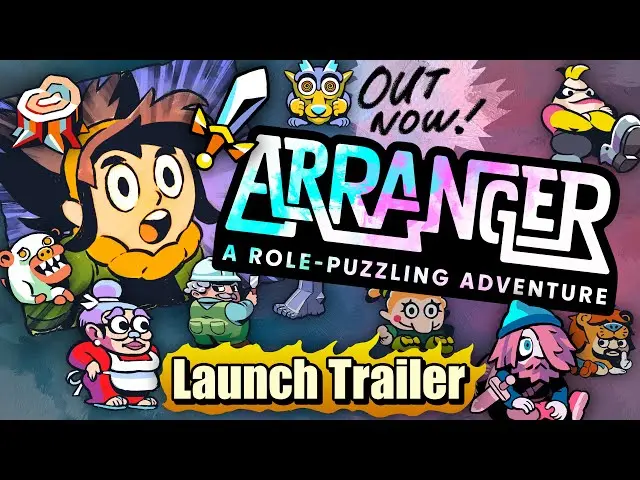 Arranger puzzle-driven adventure game tile-sliding loop top-down perspective 92% Steam review score