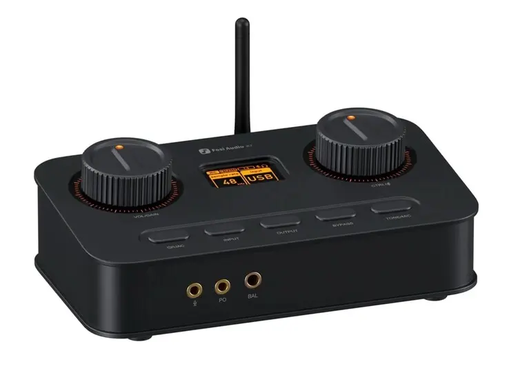 Fosi Audio C3 and K7 devices on a desk