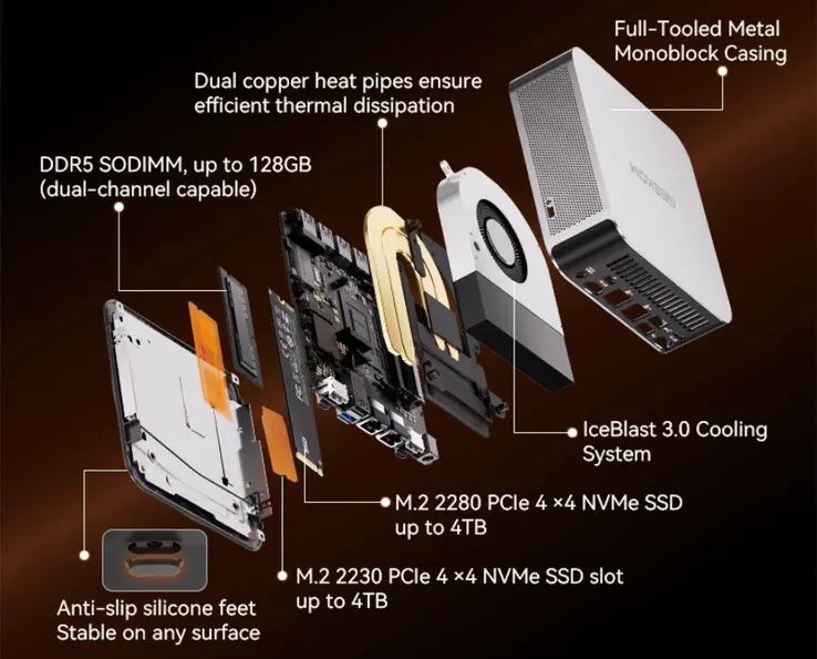 Geekom A9 Max 2026 mini-PC with IceBlast 3.0 cooling and dual USB4 ports
