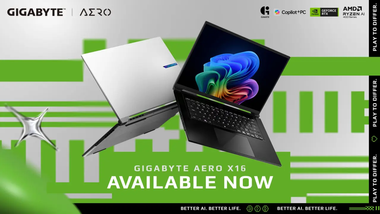 Gigabyte Aero X16 Laptop Launches in US with RTX 5070 and Ryzen AI