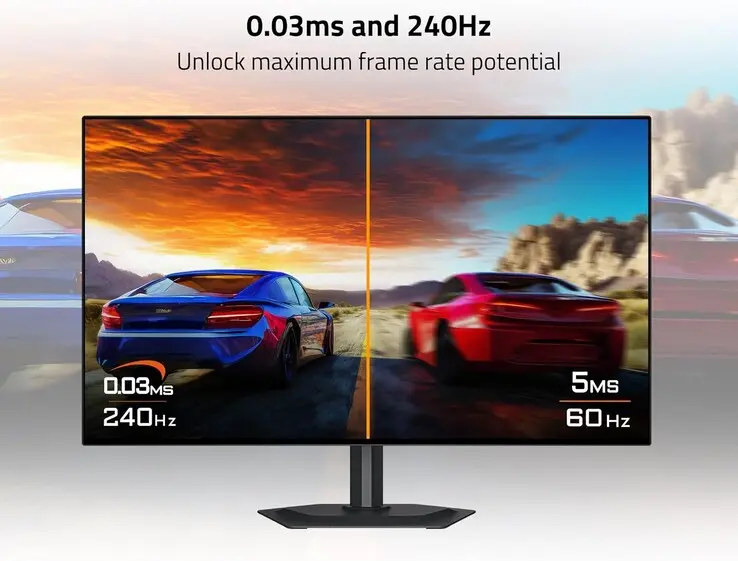 Gigabyte GO27Q24G 27-inch WOLED gaming monitor with 240 Hz refresh rate and 1300 nits peak brightness
