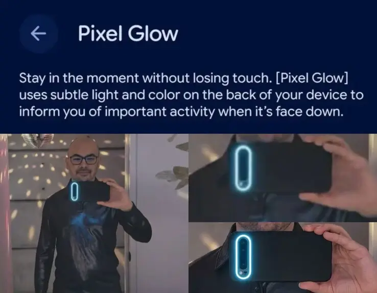 Pixel 11 series camera housing featuring a neon-style light ring design element