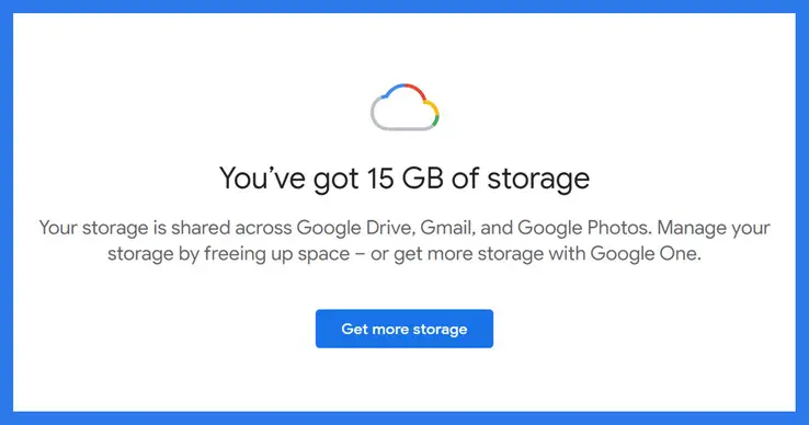Google Gmail account storage allocation reduced to 5 GB for new sign-ups without phone number verification