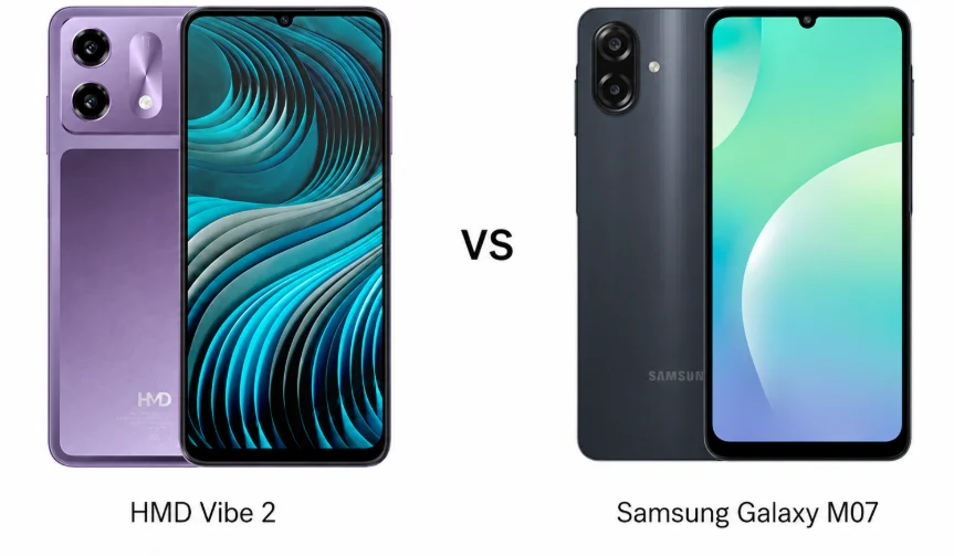 HMD Vibe 2 vs Samsung Galaxy M07 Budget Phone Comparison