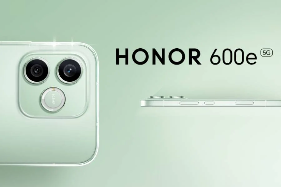 Honor 600e AMOLED display showing vibrant colors