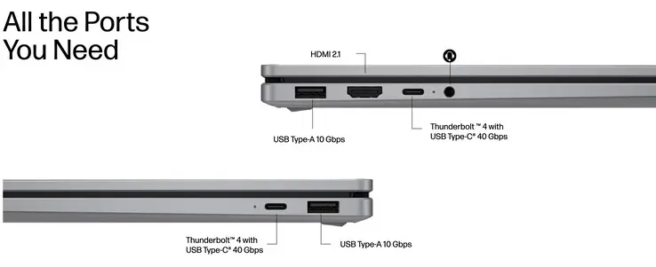 HP OmniBook X Flip 16 convertible laptop in Atmospheric Blue finish