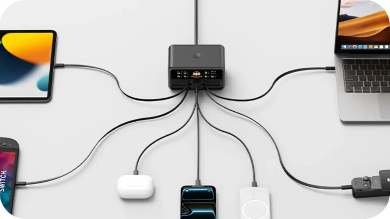 Hyperapid 350W 6-in-1 GaN Charging Hub Launches on Kickstarter for $99