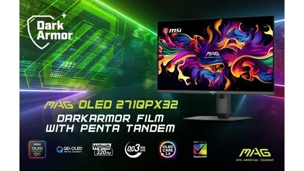MSI MAG OLED 271QPX32 27-inch QD-OLED gaming monitor