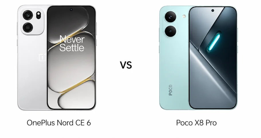 OnePlus Nord CE 6 vs Poco X8 Pro: Battery and Specs Compared