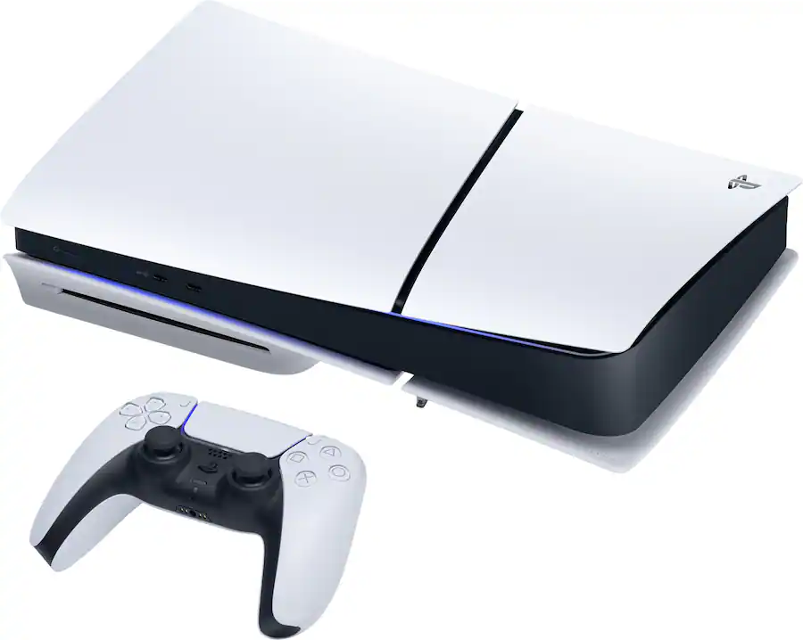 Sony PlayStation 5 original model with Linux boot screen