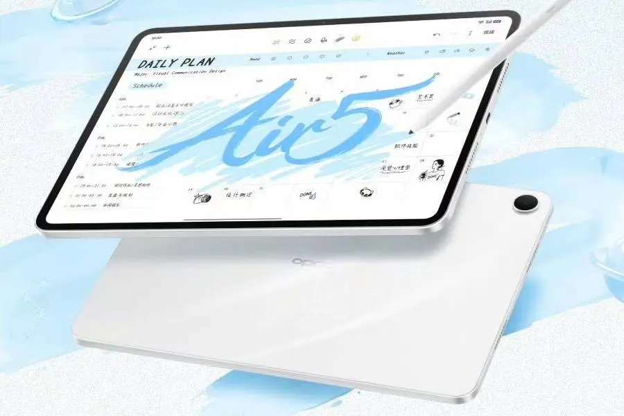 Oppo Pad Air 5 tablet in Starry White color variant