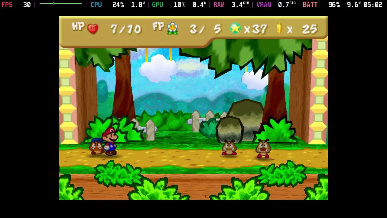 Enhanced resolution comparison of Paper Mario ReCut
