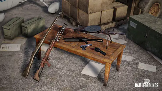 PUBG: Battlegrounds weapon skin compensation for removed Mosin Nagant and QBU