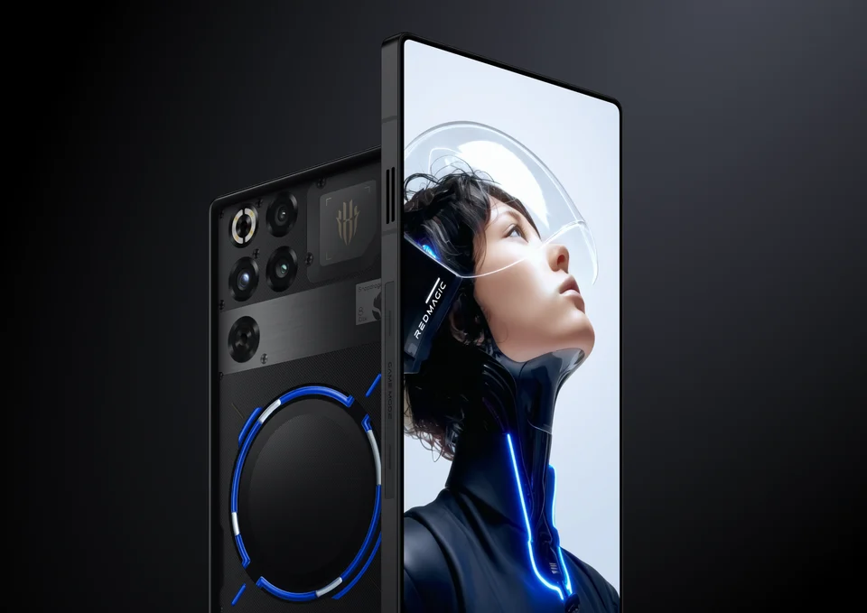 Red Magic 11S Pro gaming smartphone with active air cooling bracket and vapor chamber