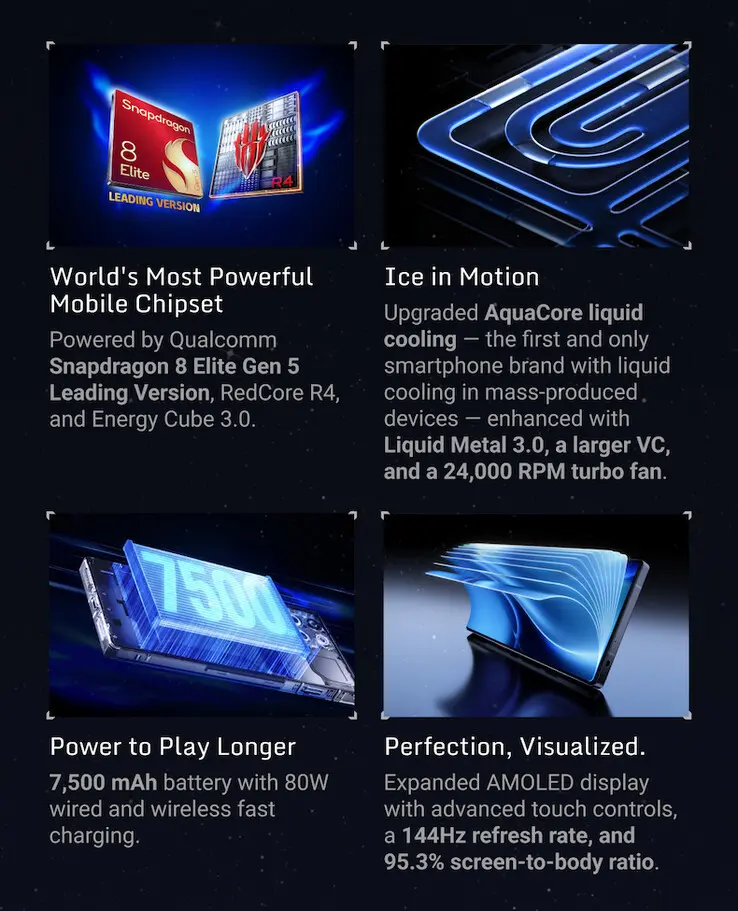 Nubia RedMagic 11S Pro gaming phone with Snapdragon 8 Elite Gen 5