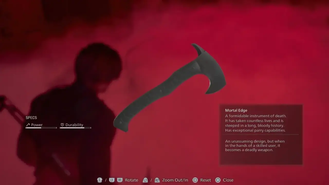 Resident Evil Requiem: Sharpen Hatchet in Story Mode and LMDF DLC