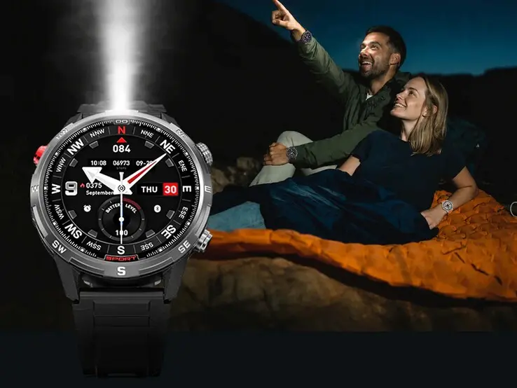 Rogbid GeoX2 smartwatch with 1.43-inch AMOLED display and Corning Gorilla Glass 3 protection
