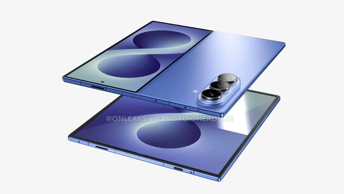 Samsung Galaxy Z Fold 8 Ultra with triple camera and telephoto lens