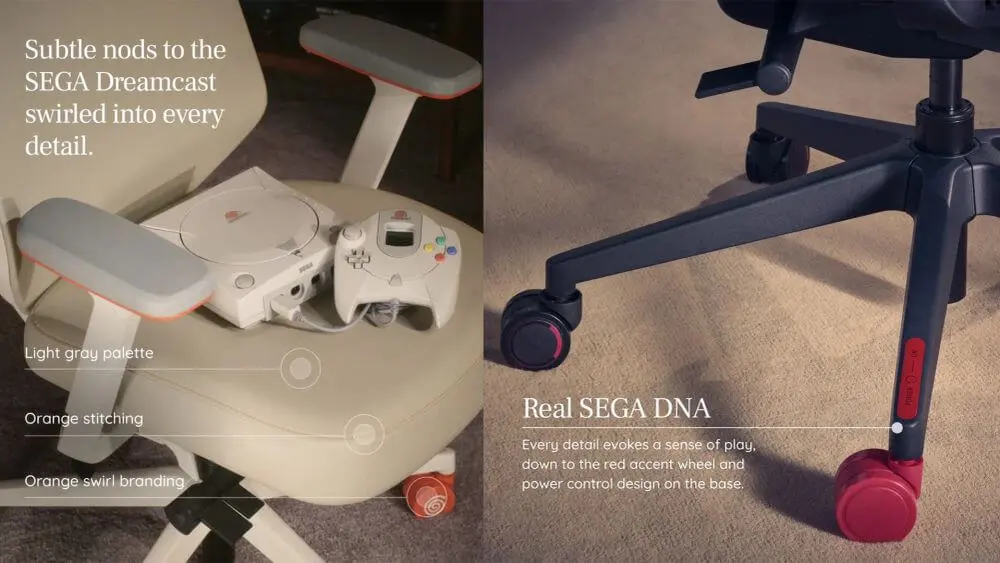 Sega Ergonomic Chair Pro Sonic mesh chair with 14 adjustments