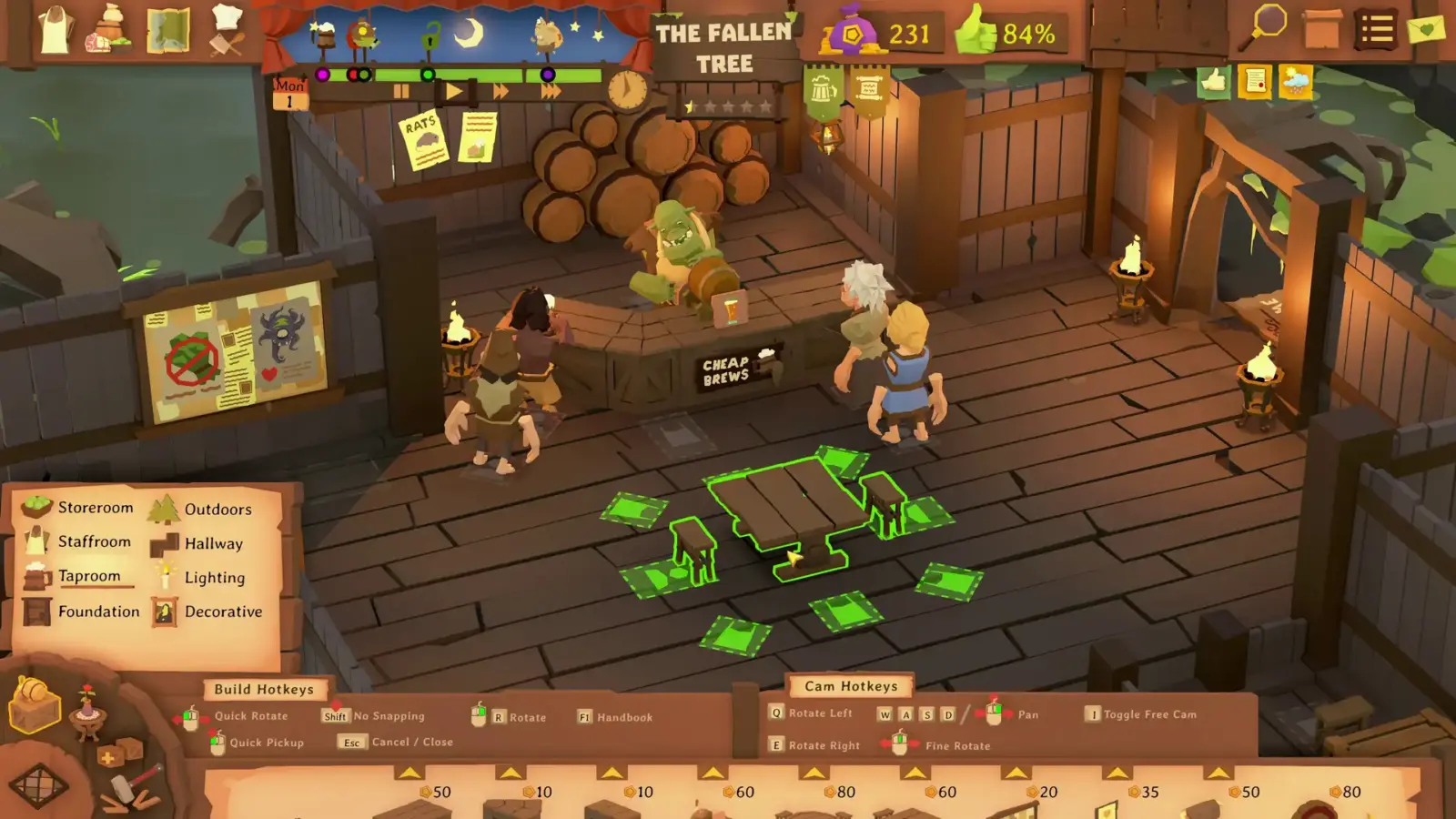 Tavern Keeper controller support on Steam Deck handheld gaming