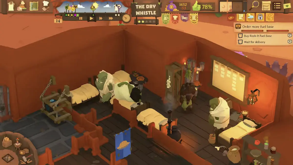 Tavern Keeper interface scaling on Steam Deck handheld console