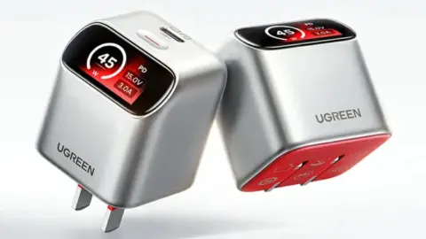 Ugreen 45W USB-C GaN Charger Features Angled Display for Real-Time Stats