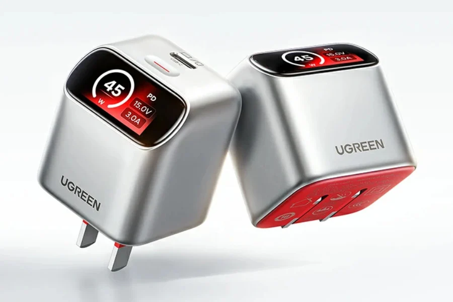 Ugreen 45W USB-C GaN Charger Features Angled Display for Real-Time Stats