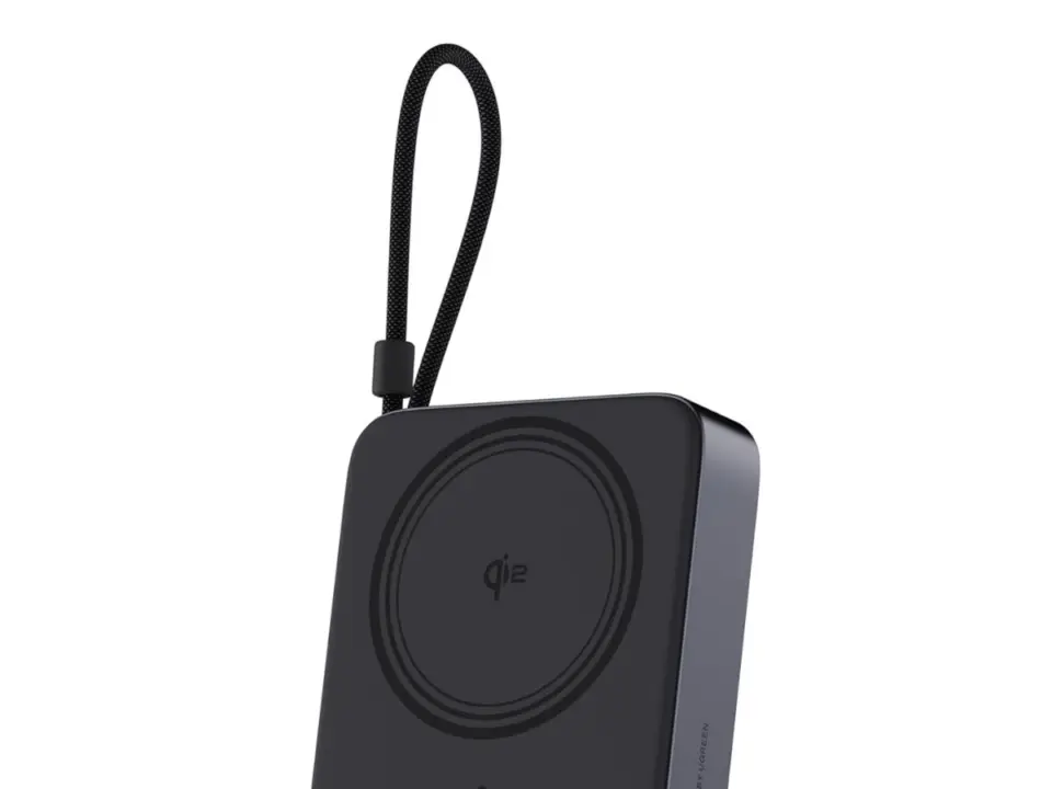 Ugreen Launches 10000mAh Qi2 15W Magnetic Power Bank with Built-in USB-C Cable