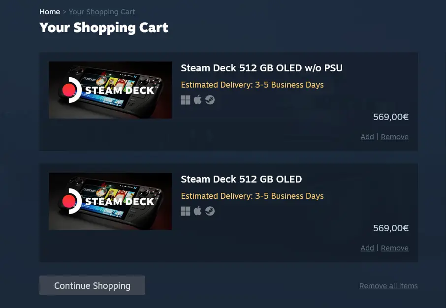 Valve Steam Frame PSU-less model rumor