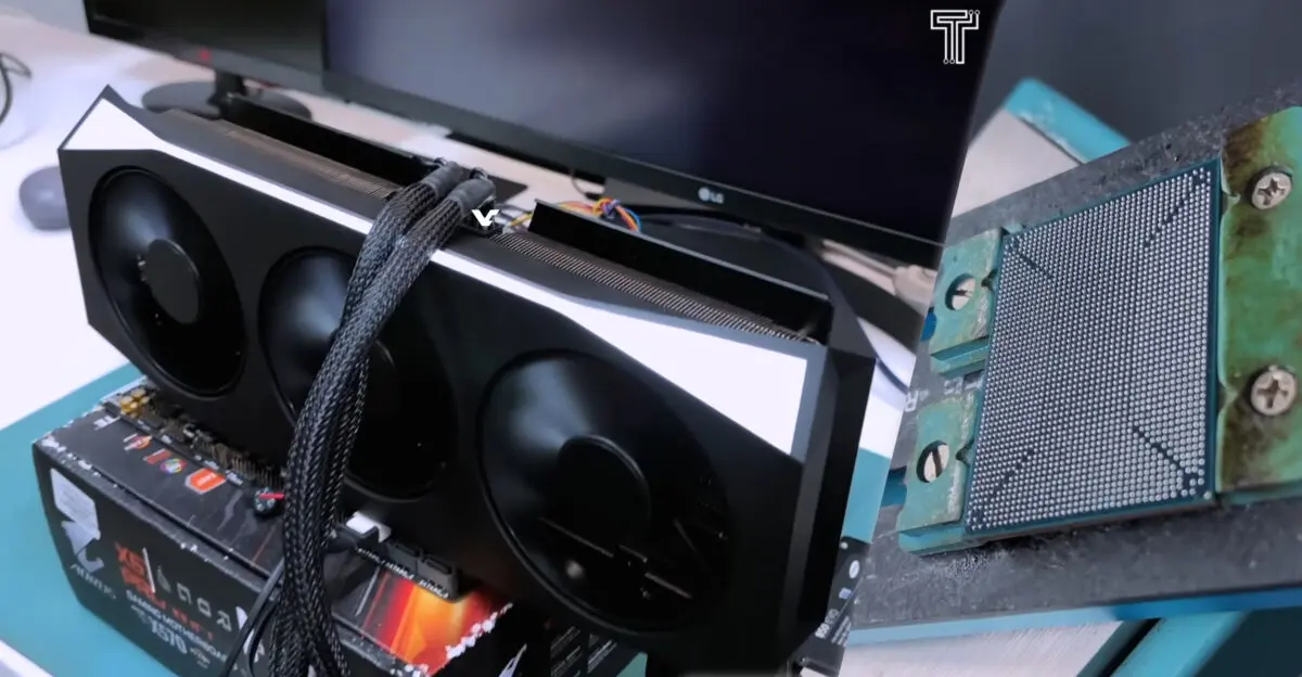 XFX Radeon RX 9070 XT Repair: Heavy Cooler Causes Solder Joint Failure