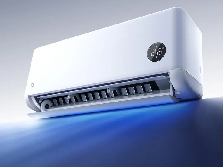 Xiaomi Mijia air conditioner remote control and app interface