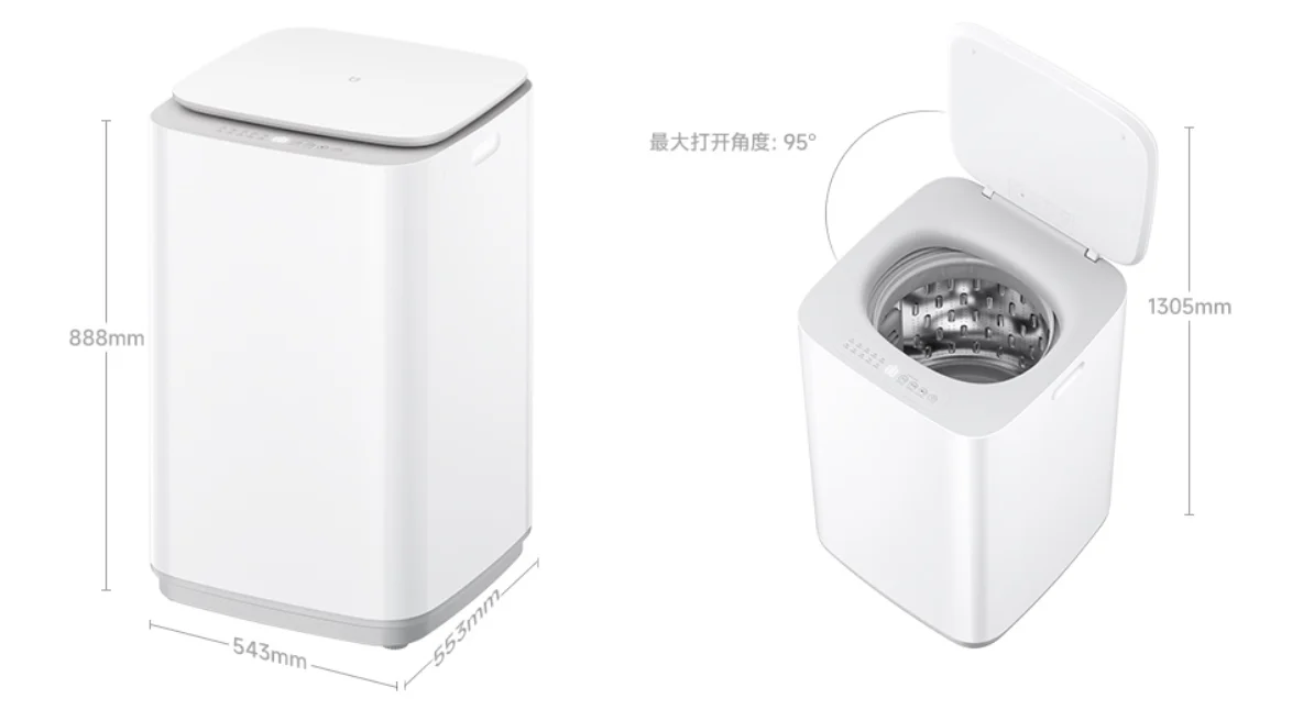 Xiaomi Mijia Washing Machine Pro Zero Stagnant Water technology and Mi Home app