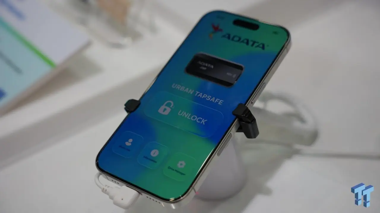 ADATA Urban TapSafe External SSD Uses Smartphone as NFC Key