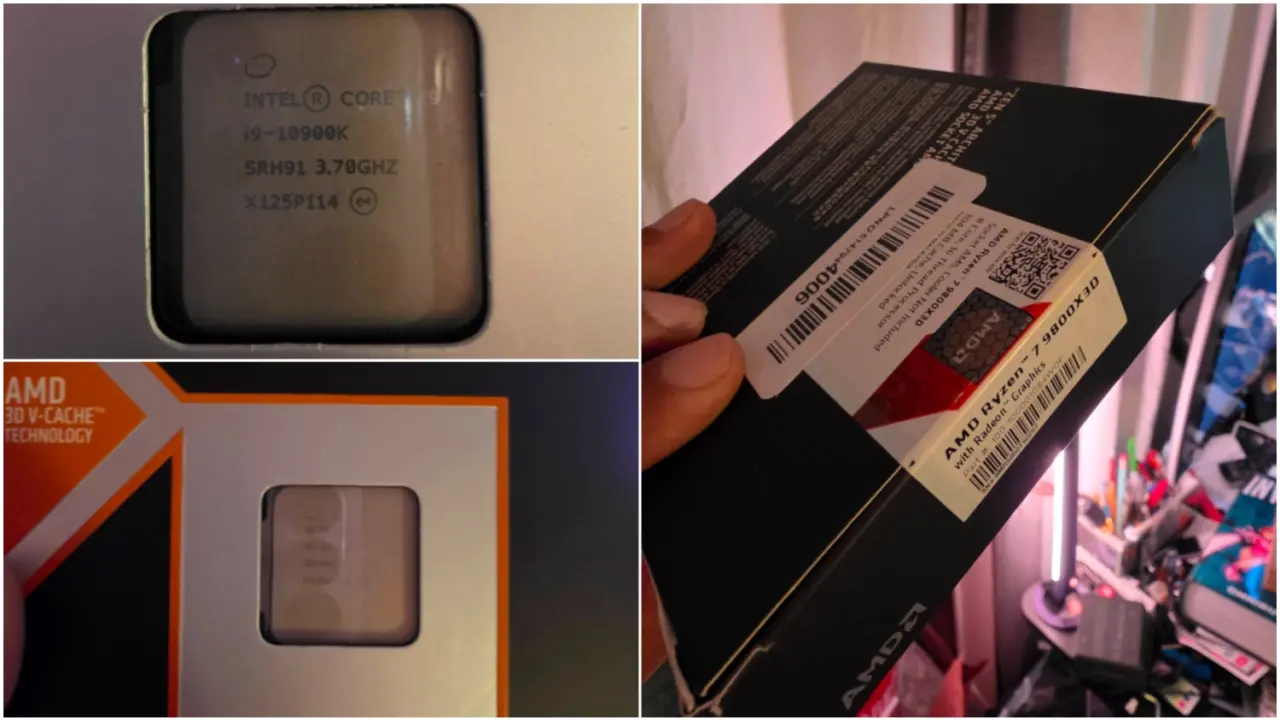 Amazon CPU Swap Scam: Ryzen 7 9800X3D Buyer Gets Intel Core i9