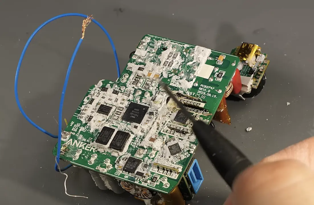 Anker GaN Charger Teardown Reveals Heavy Glue, September 2023 Board