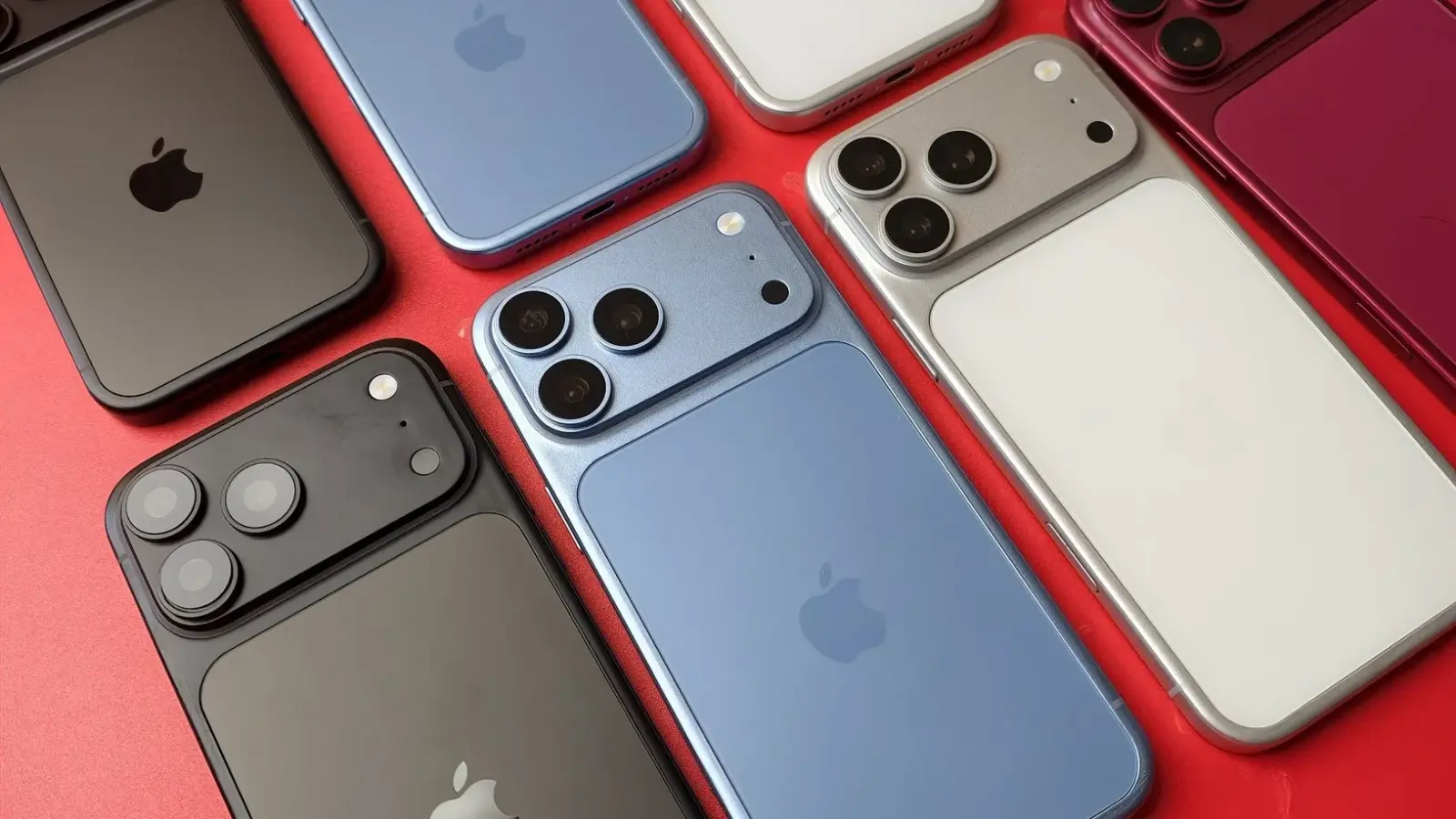 Alleged iPhone 18 Pro dummy unit in Dark Cherry finish