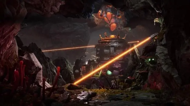 Neural Dawn game screenshot showing ray-traced lighting on mobile devices