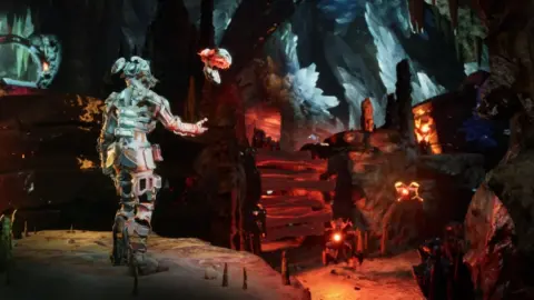 Neural Dawn game screenshot showing ray-traced lighting on mobile devices