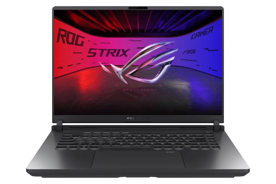 Asus ROG Strix G16 and Lenovo Legion 5 gaming laptops side by side