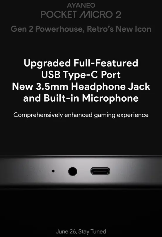 Ayaneo Pocket Micro 2 handheld gaming device
