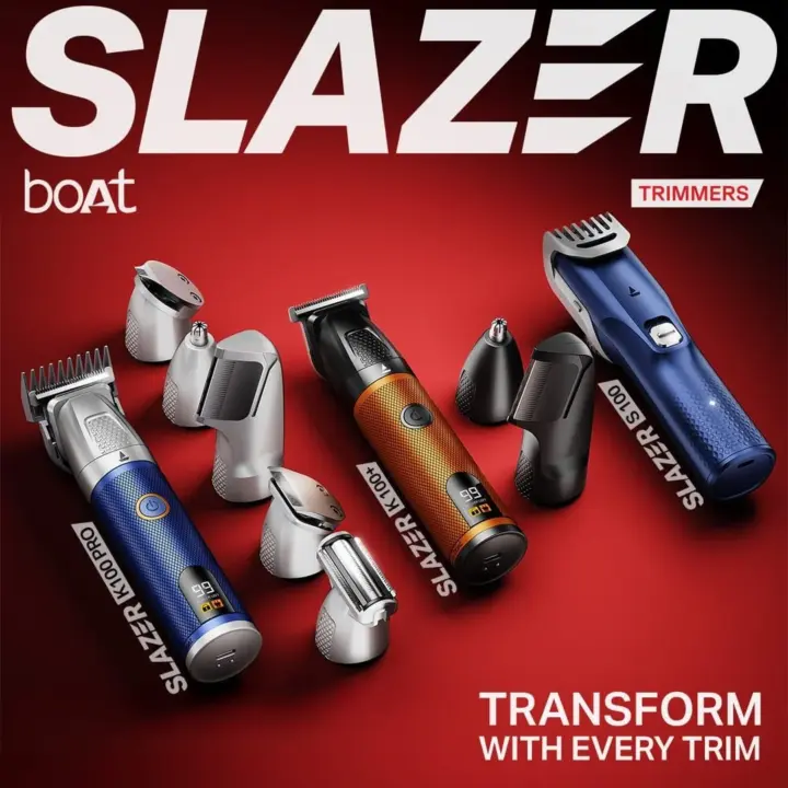 Boat Slazer K100+ and K100 Pro trimmers launch in India with ceramic blades